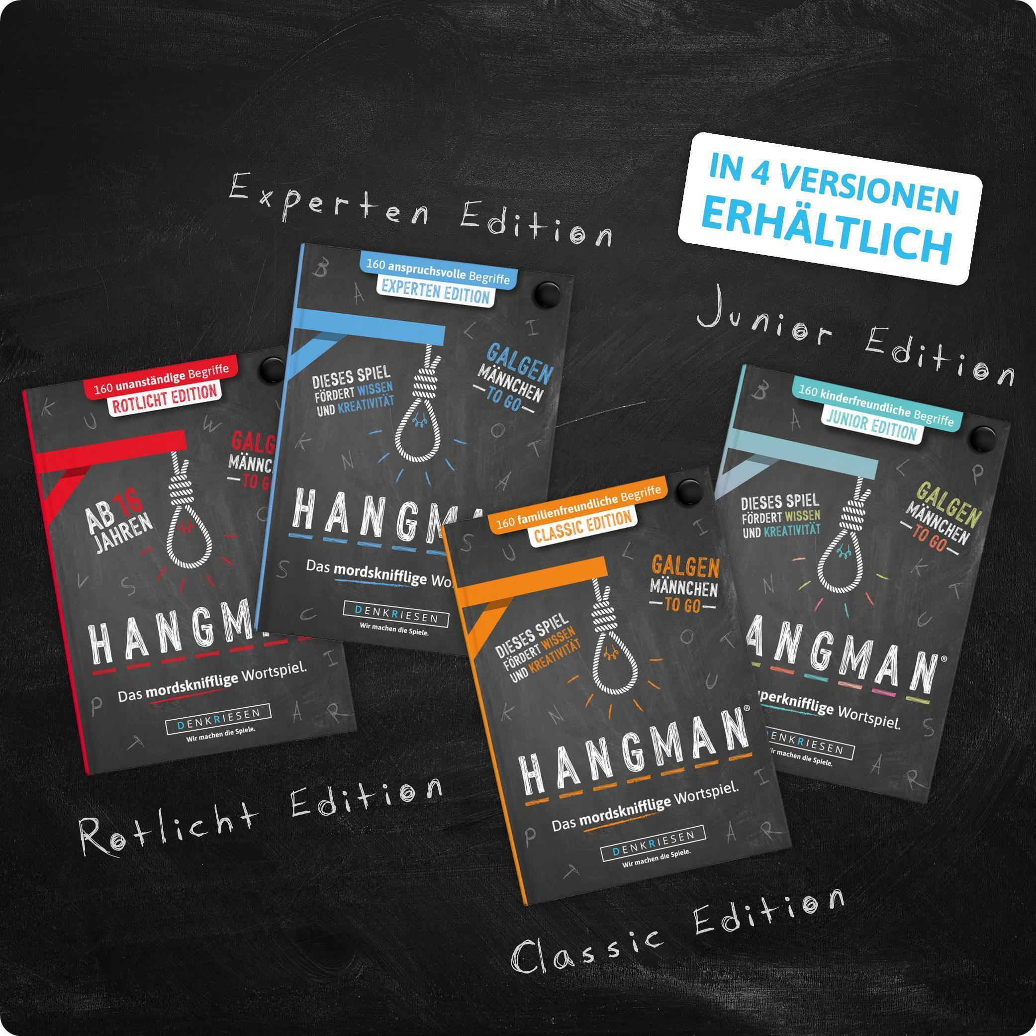 HANGMAN® | Rotlicht Edition – "Das mordsknifflige Wortspiel."