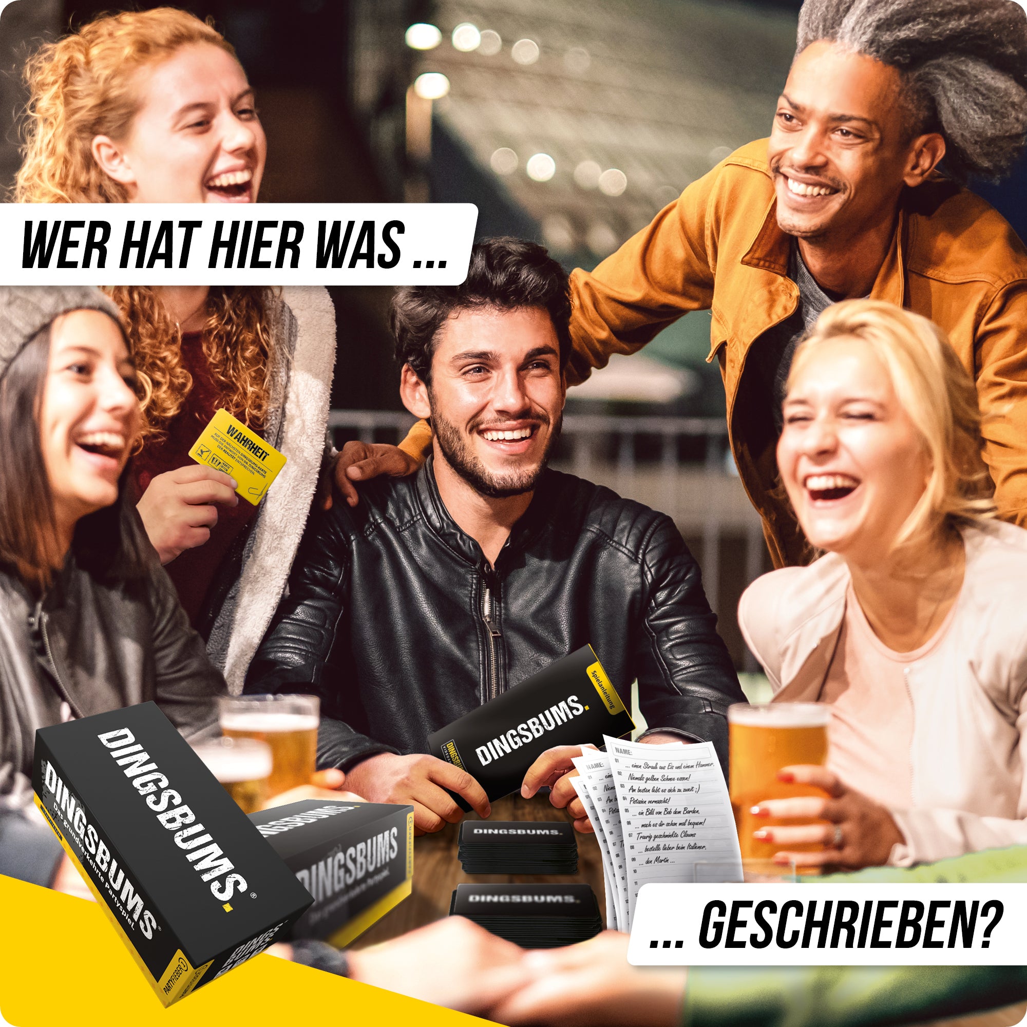 PARTYFIEBER | DINGSBUMS® – "Das grundverkehrte Partyspiel."