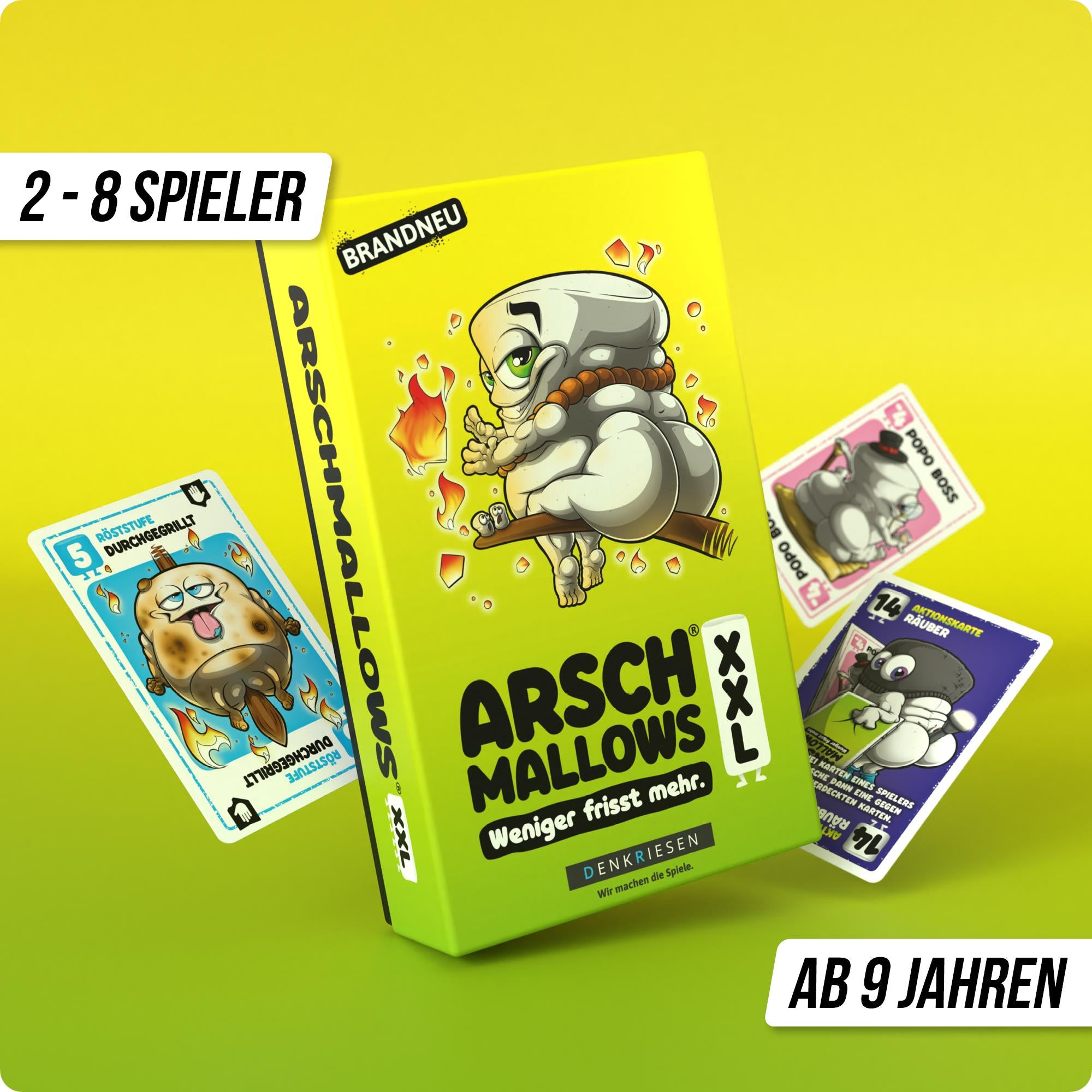 ARSCHMALLOWS® XXL –  "Weniger frisst mehr."