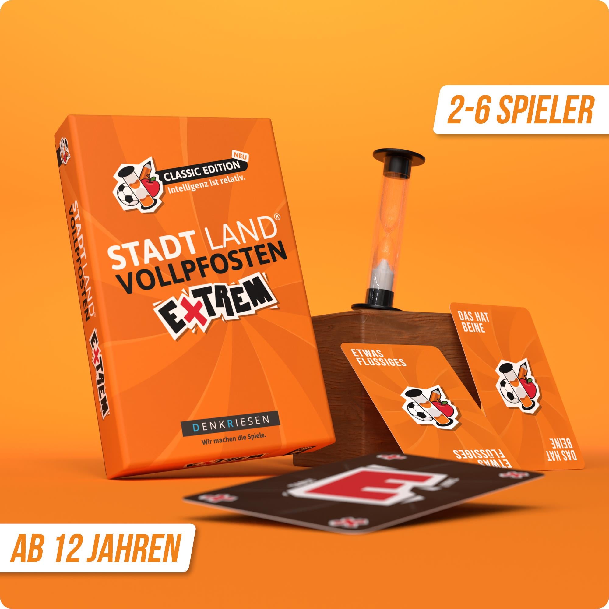 Stadt Land Vollpfosten® Classic Edition – "Intelligenz ist relativ."  | Extrem