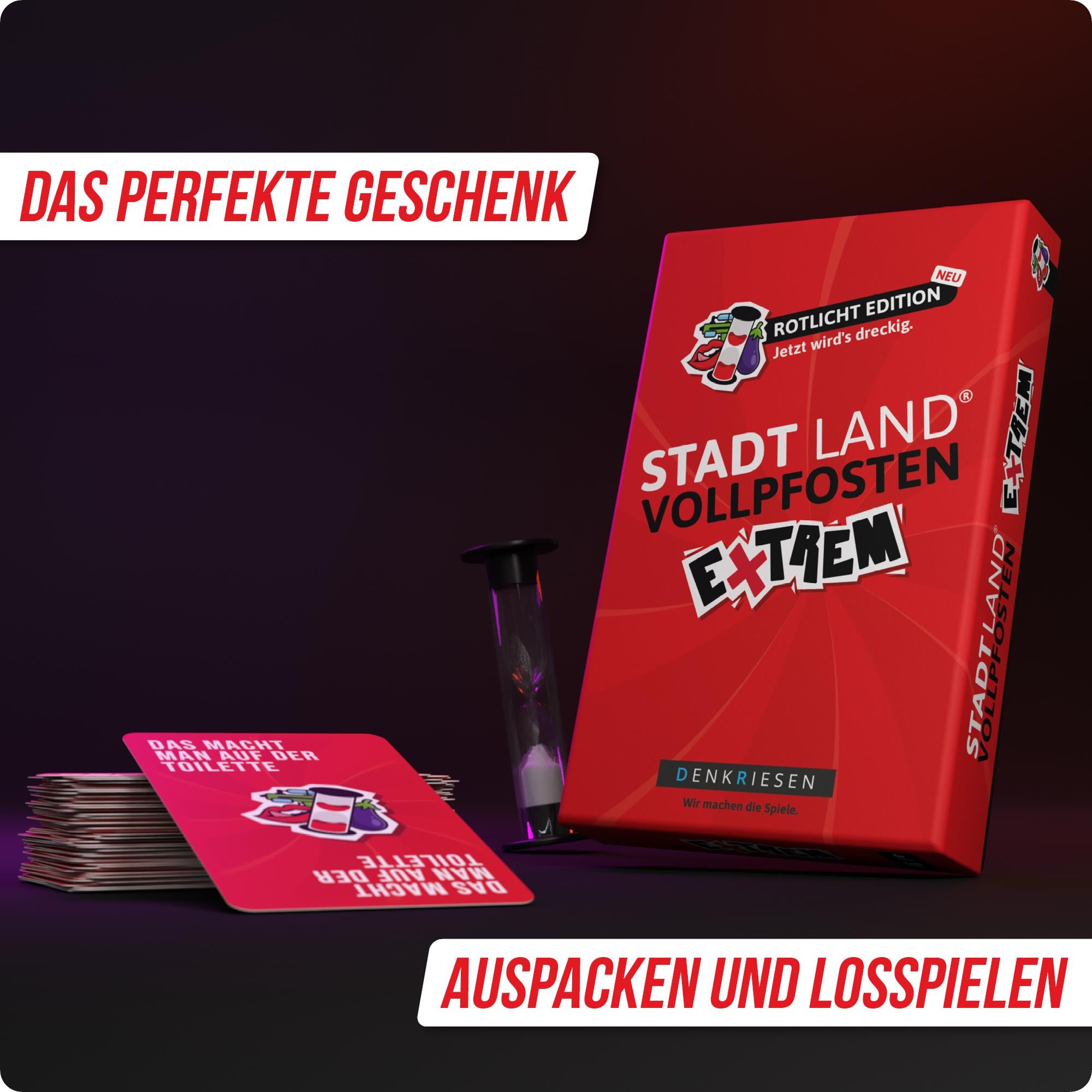 Stadt Land Vollpfosten® Rotlicht Edition – "Jetzt wird's dreckig."  | Extrem