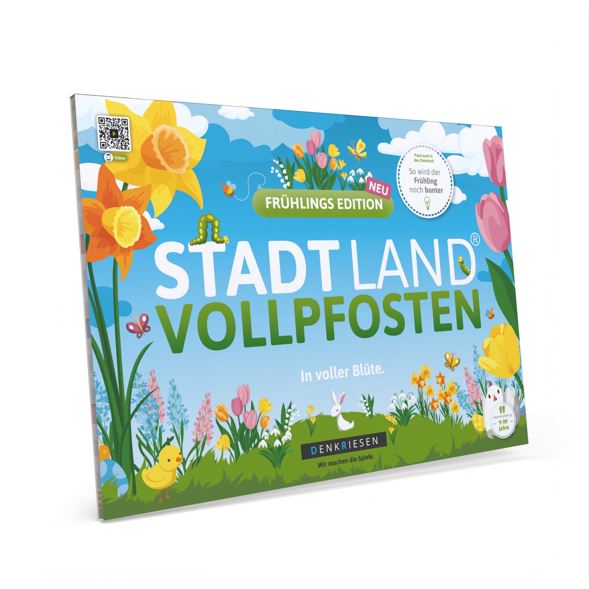 Stadt Land Vollpfosten® Frühlings Edition - "In voller Blüte." | A4 Spielblock