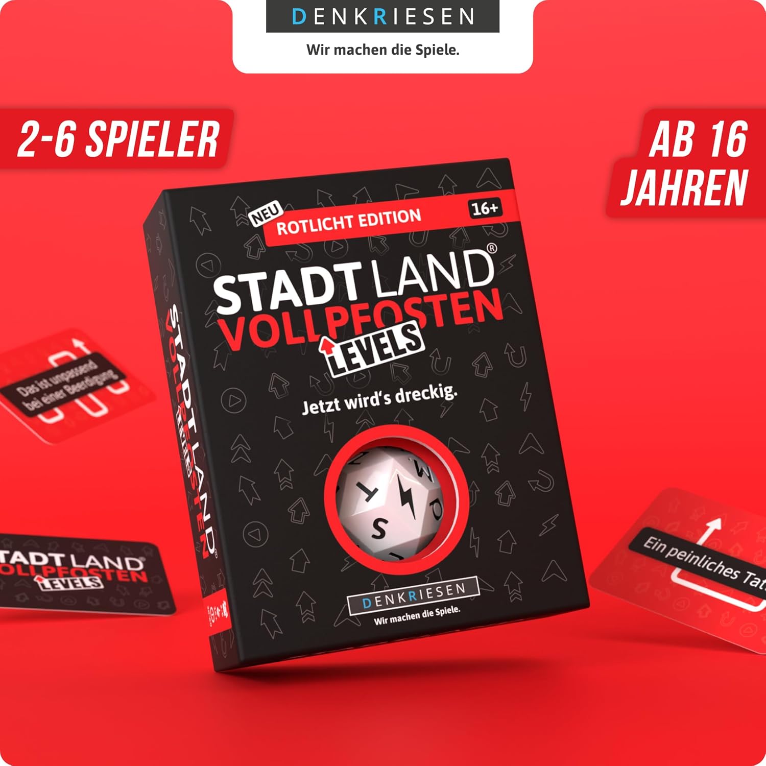 Stadt Land Vollpfosten® Rotlicht Edition – "Jetzt wird's dreckig." | Levels