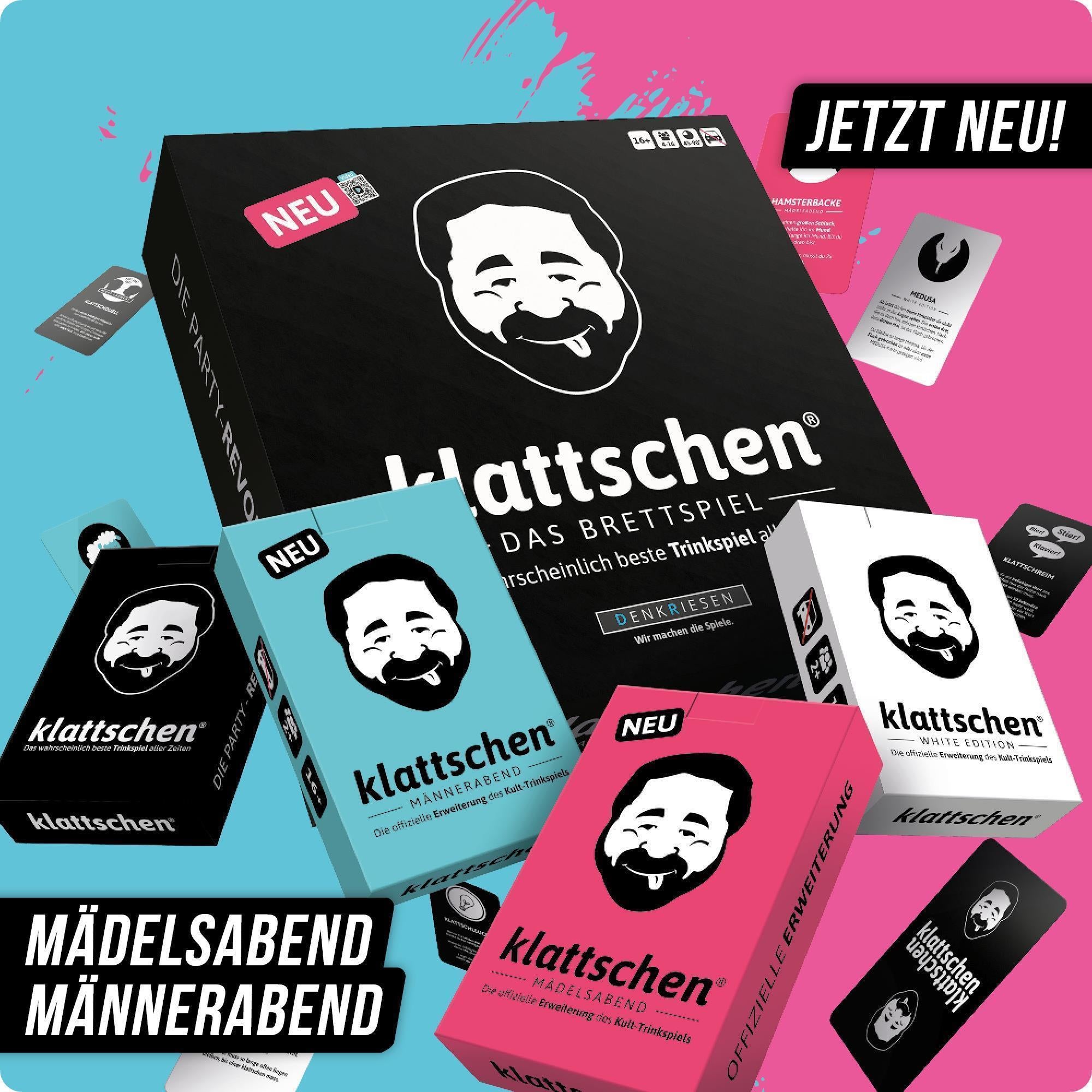 klattschen® | Das Brettspiel – "Das wahrscheinlich beste Trinkspiel aller Zeiten."