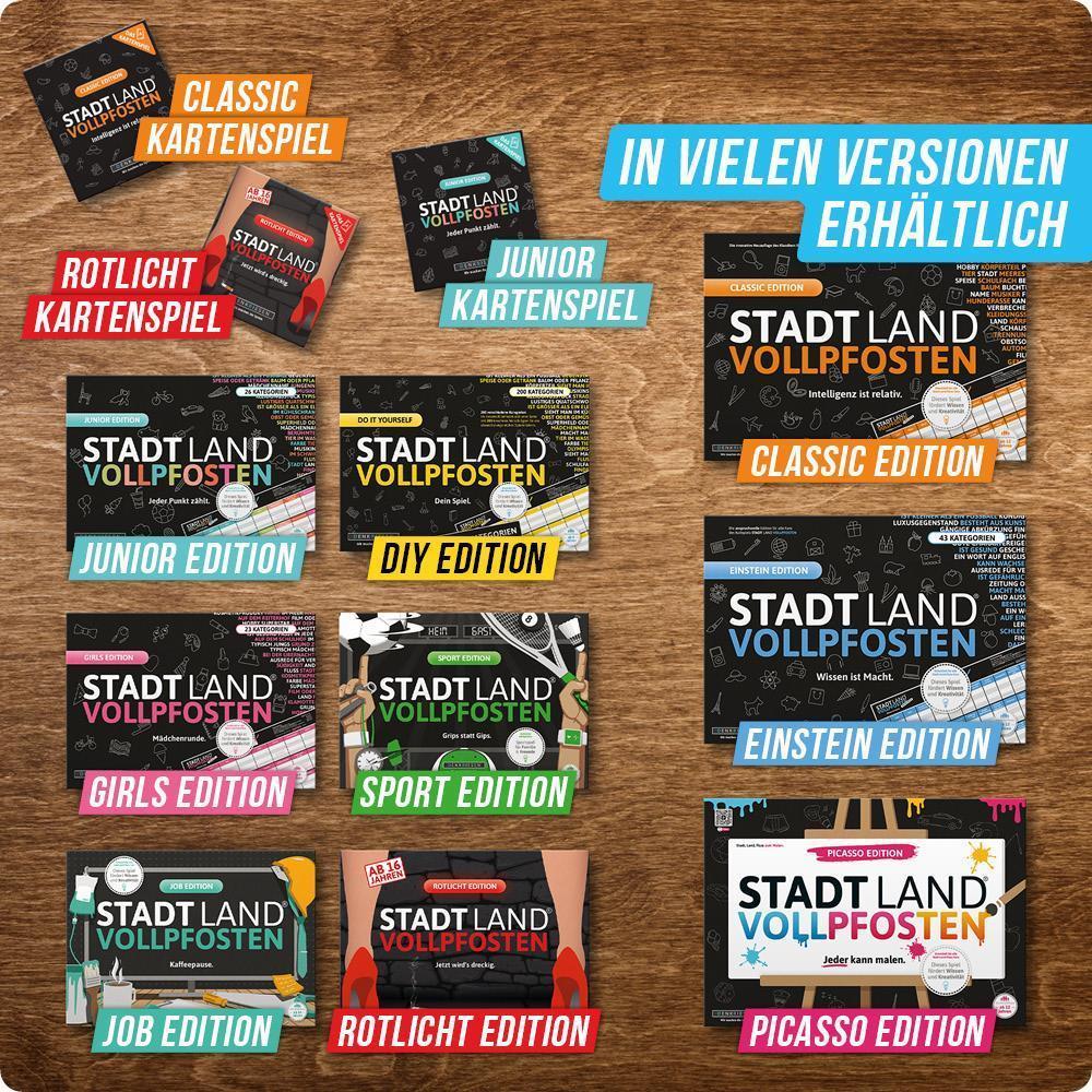 Stadt Land Vollpfosten® Christmas Edition –  "Alle Jahre wieder." | A4 Spielblock