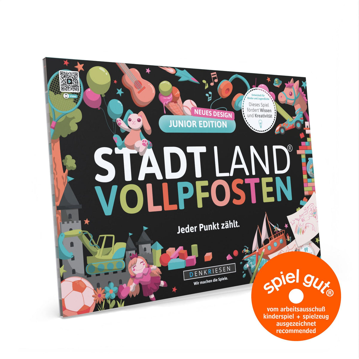 Stadt Land Vollpfosten® Spielblock | Junior Edition