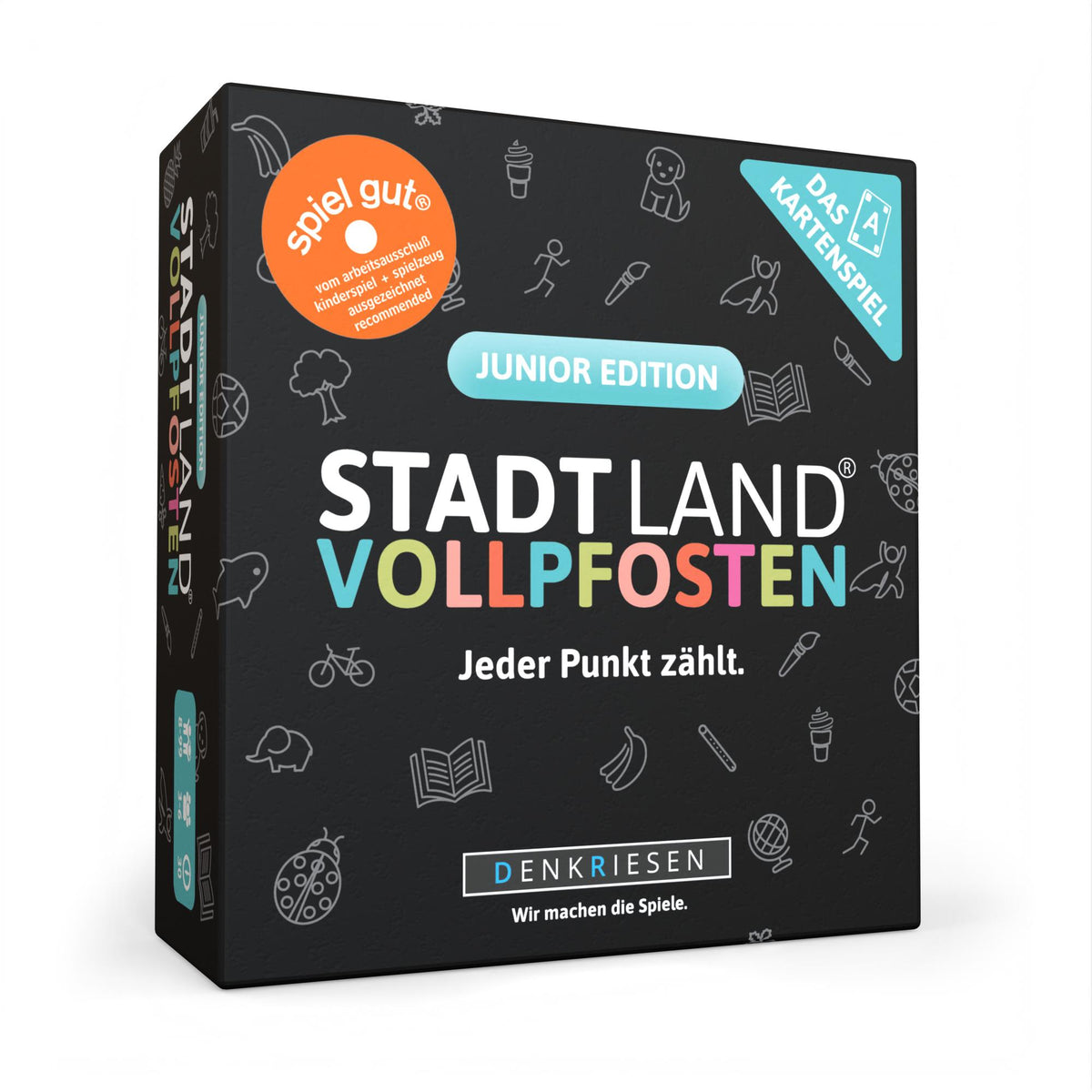 Stadt Land Vollpfosten® Kartenspiel | Junior Edition